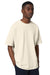 Stanley Stella SXU018 Mens Freestyler Heavyweight Short Sleeve Crewneck T-Shirt Natural Raw Model Front
