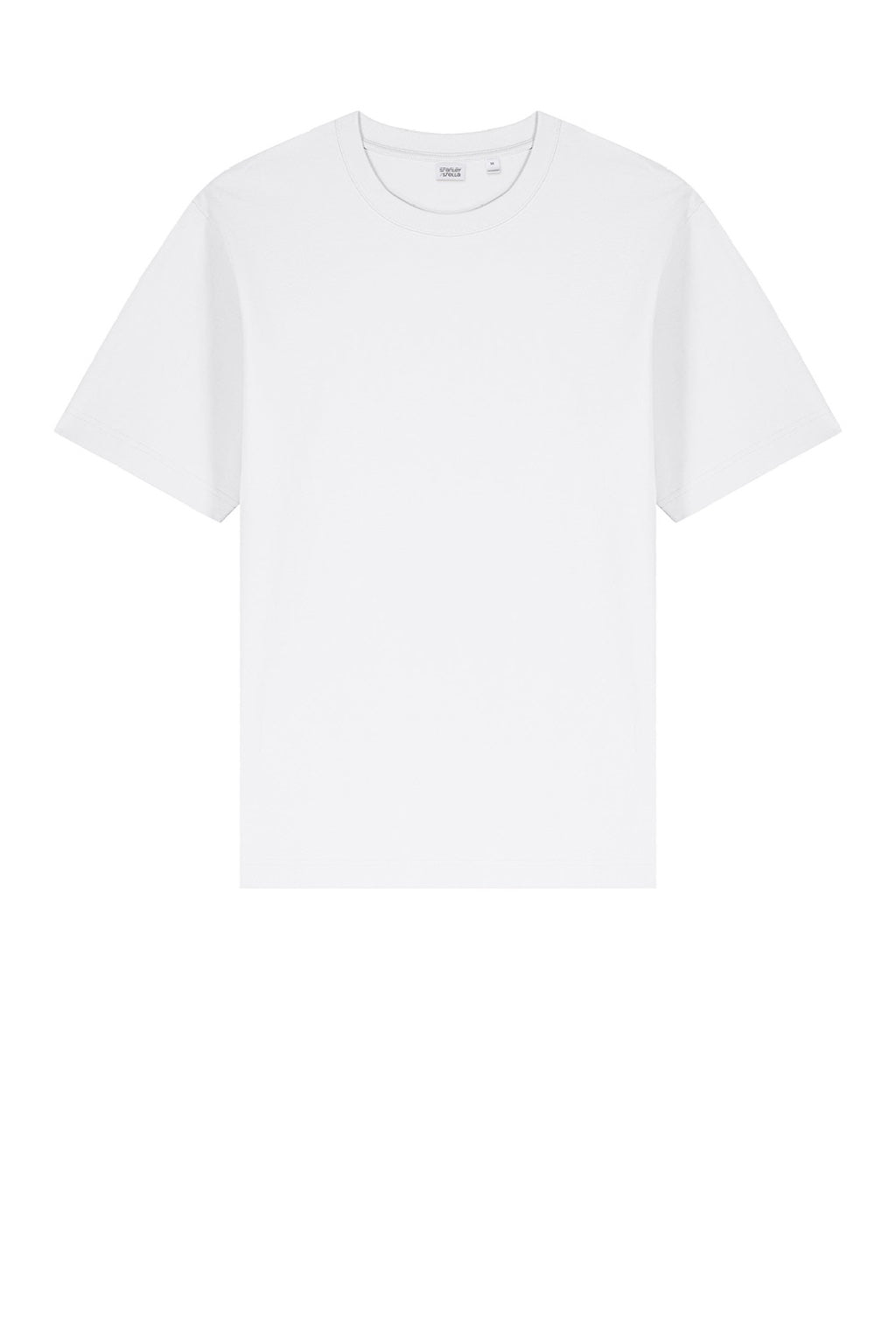 Stanley Stella SXU018 Mens Freestyler Heavyweight Short Sleeve Crewneck T-Shirt White Flat Front