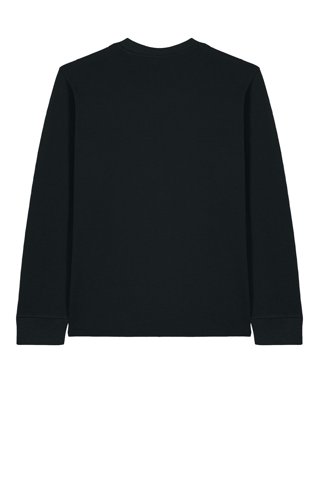 Stanley Stella SXU022 Mens Creator 2.0 Long Sleeve Crewneck T-Shirt Black Flat Back