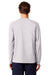 Stanley Stella SXU022 Mens Creator 2.0 Long Sleeve Crewneck T-Shirt Heather Cool Grey Model Back
