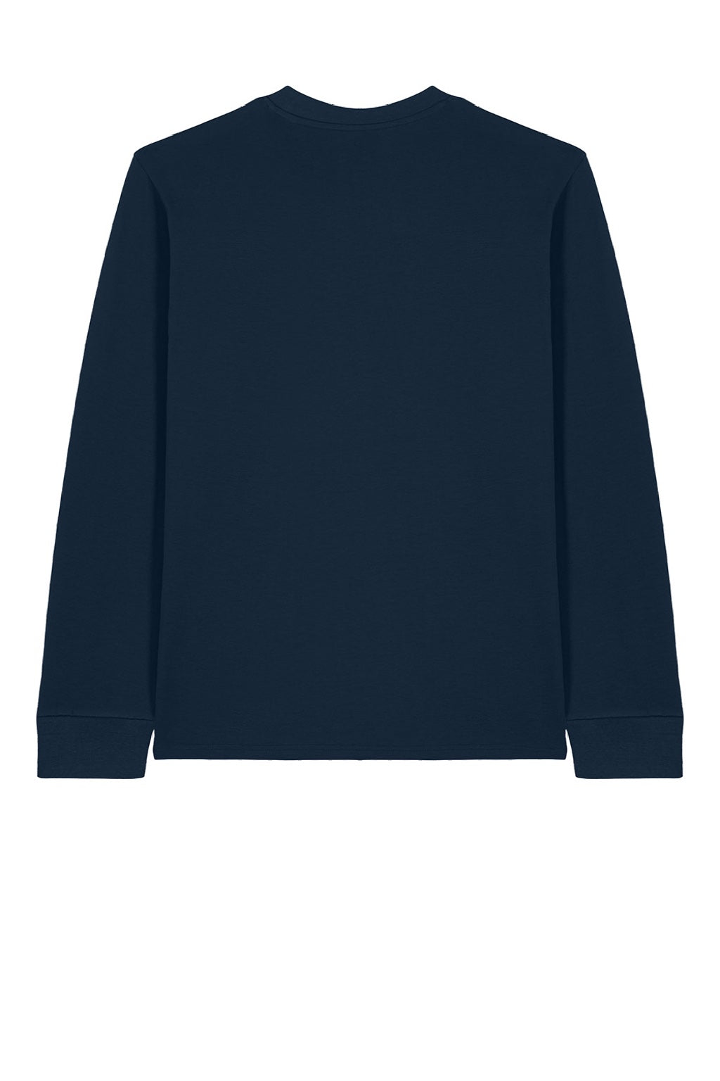 Stanley Stella SXU022 Mens Creator 2.0 Long Sleeve Crewneck T-Shirt French Navy Blue Flat Back
