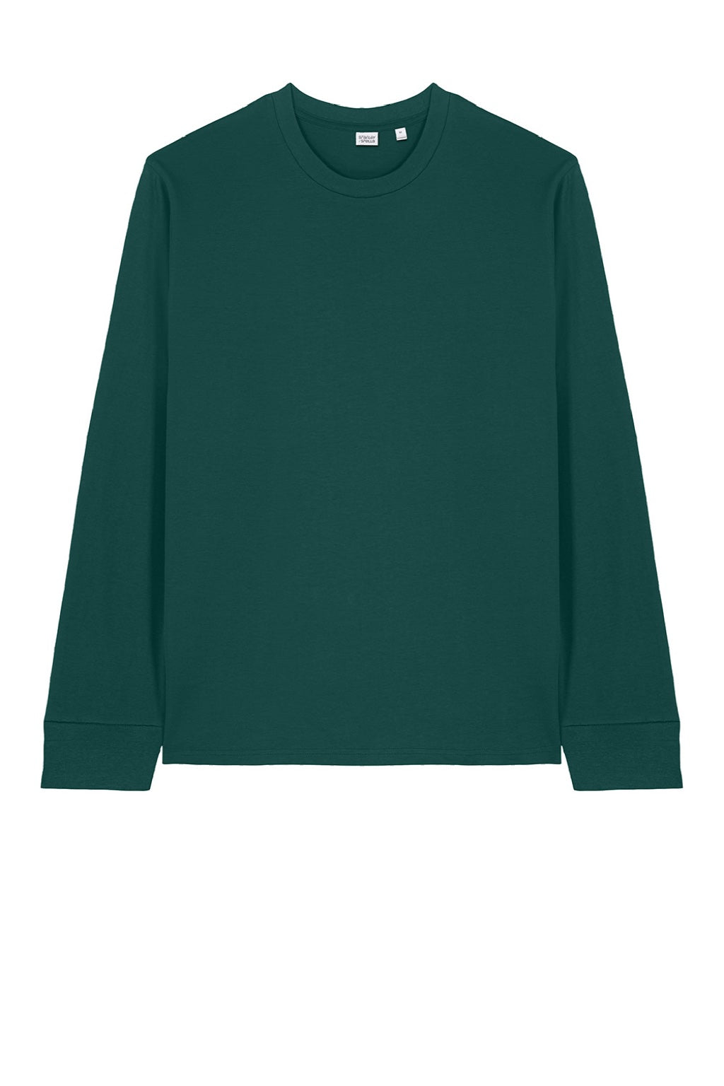 Stanley Stella SXU022 Mens Creator 2.0 Long Sleeve Crewneck T-Shirt Glazed Green Flat Front