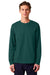 Stanley Stella SXU022 Mens Creator 2.0 Long Sleeve Crewneck T-Shirt Glazed Green Model Front
