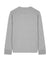 Stanley Stella SXU022 Mens Creator 2.0 Long Sleeve Crewneck T-Shirt Heather Grey Flat Back