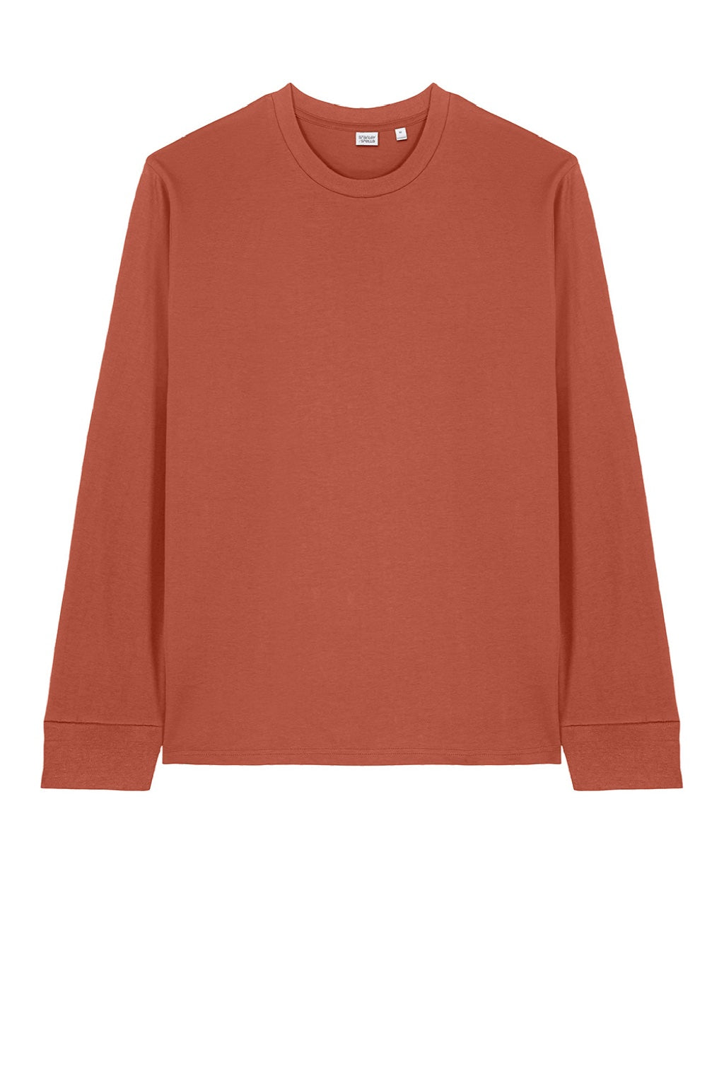 Stanley Stella SXU022 Mens Creator 2.0 Long Sleeve Crewneck T-Shirt Heritage Brown Flat Front