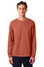Stanley Stella SXU022 Mens Creator 2.0 Long Sleeve Crewneck T-Shirt Heritage Brown Model Front