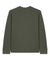 Stanley Stella SXU022 Mens Creator 2.0 Long Sleeve Crewneck T-Shirt Khaki Green Flat Back