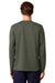 Stanley Stella SXU022 Mens Creator 2.0 Long Sleeve Crewneck T-Shirt Khaki Green Model Back