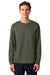 Stanley Stella SXU022 Mens Creator 2.0 Long Sleeve Crewneck T-Shirt Khaki Green Model Front