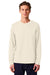 Stanley Stella SXU022 Mens Creator 2.0 Long Sleeve Crewneck T-Shirt Natural Raw Model Front