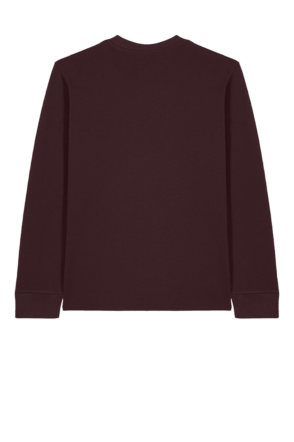 Stanley Stella SXU022 Mens Creator 2.0 Long Sleeve Crewneck T-Shirt Red Brown Flat Back