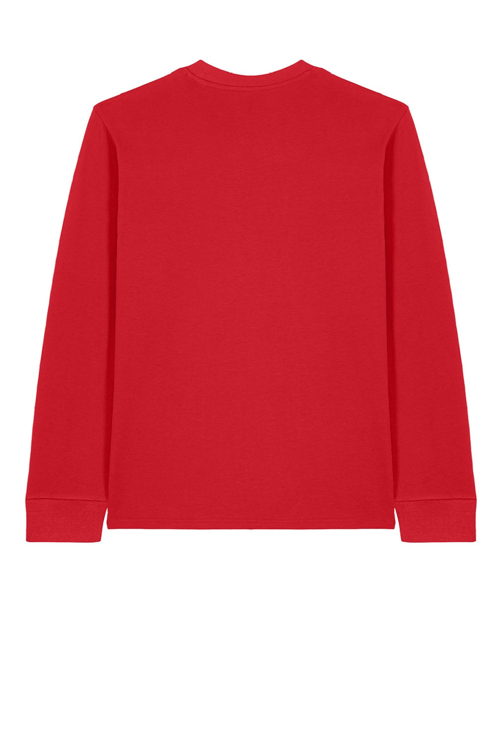 Stanley Stella SXU022 Mens Creator 2.0 Long Sleeve Crewneck T-Shirt Red Flat Back