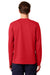 Stanley Stella SXU022 Mens Creator 2.0 Long Sleeve Crewneck T-Shirt Red Model Back