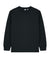 Stanley Stella SXU023 Mens Freestyler Long Sleeve Crewneck T-Shirt Black Flat Front