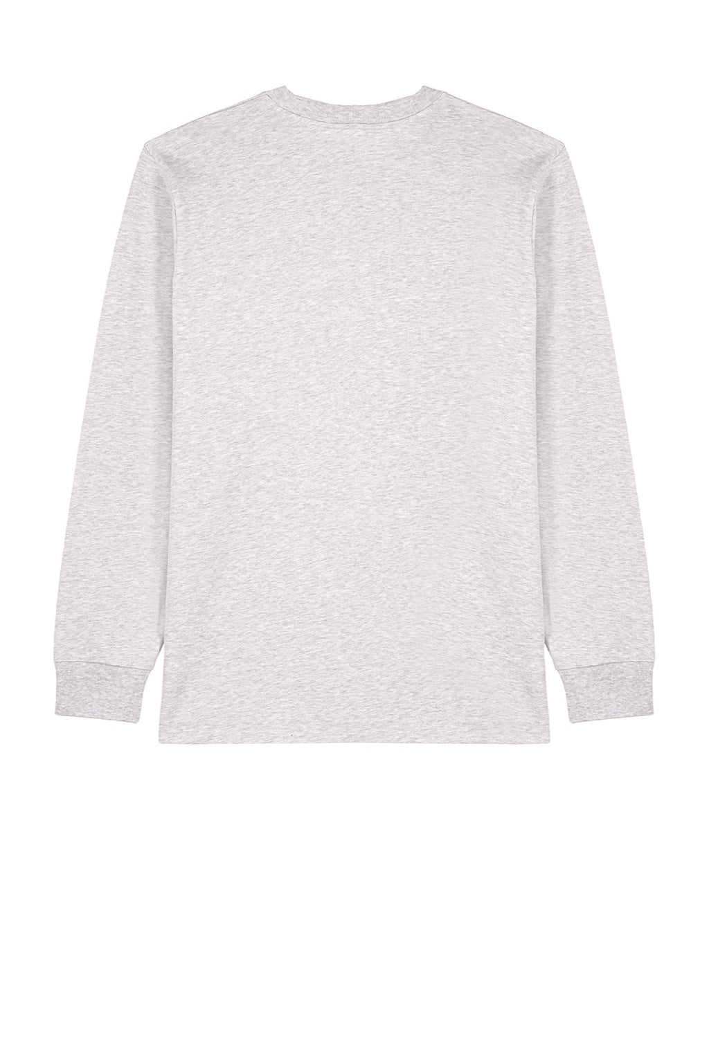 Stanley Stella SXU023 Mens Freestyler Long Sleeve Crewneck T-Shirt Heather Cool Grey Flat Back