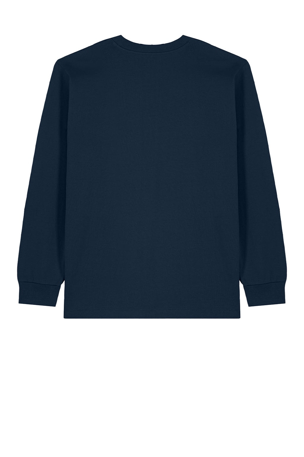 Stanley Stella SXU023 Mens Freestyler Long Sleeve Crewneck T-Shirt French Navy Blue Flat Back