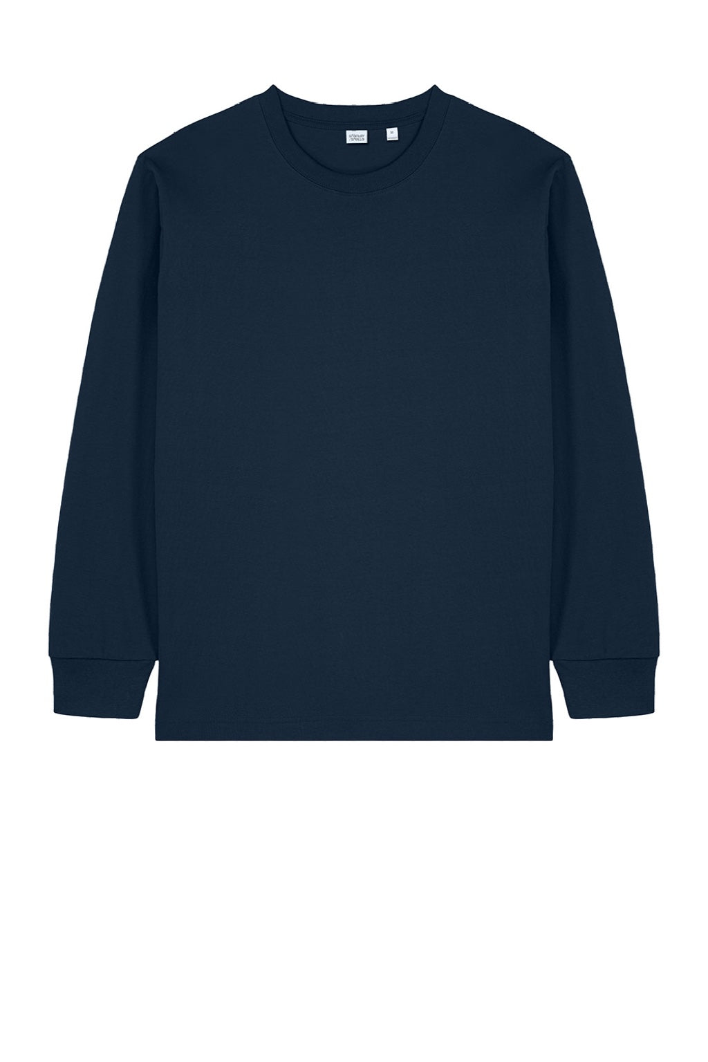 Stanley Stella SXU023 Mens Freestyler Long Sleeve Crewneck T-Shirt French Navy Blue Flat Front