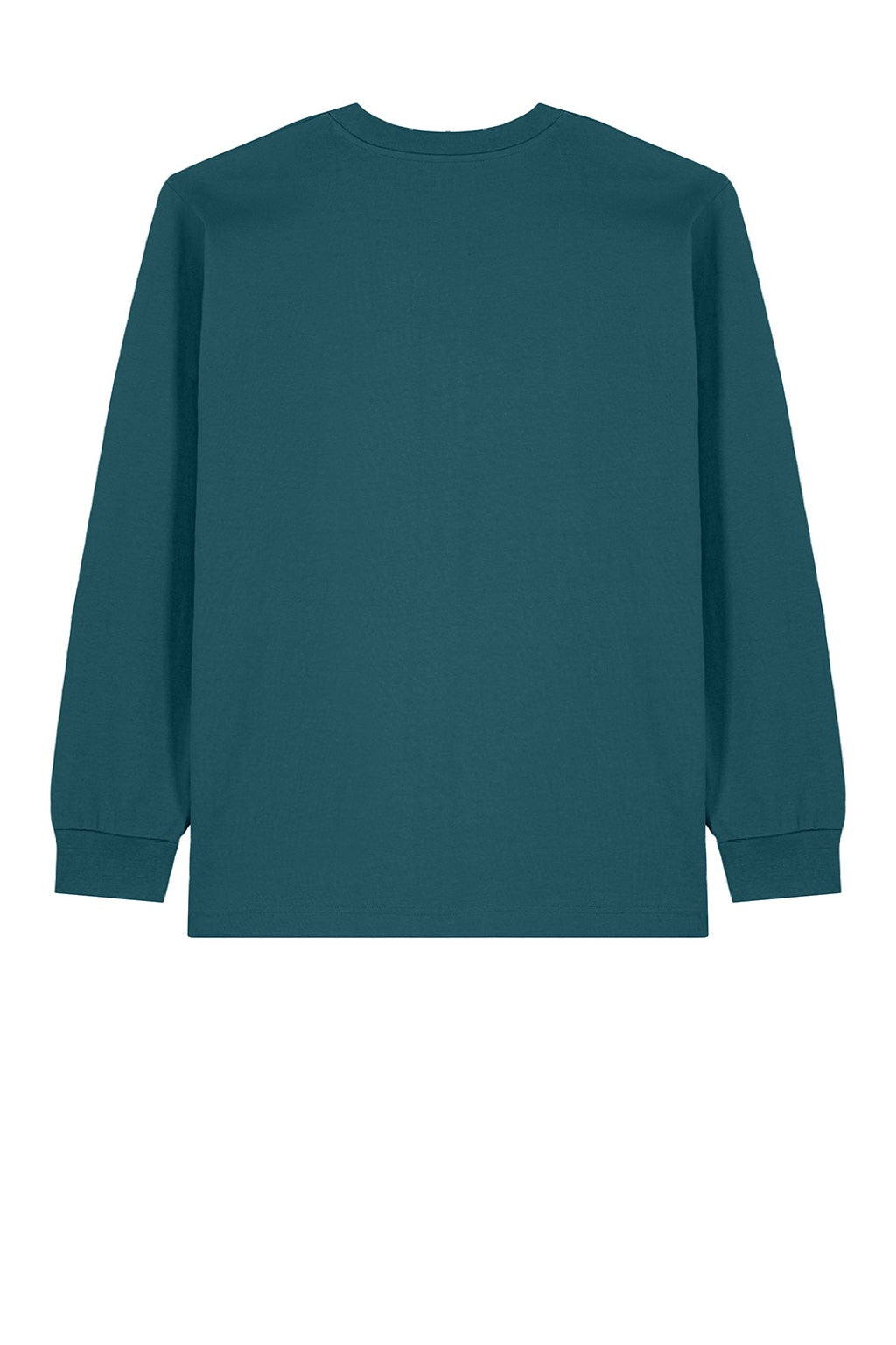 Stanley Stella SXU023 Mens Freestyler Long Sleeve Crewneck T-Shirt Stargazer Blue Flat Back