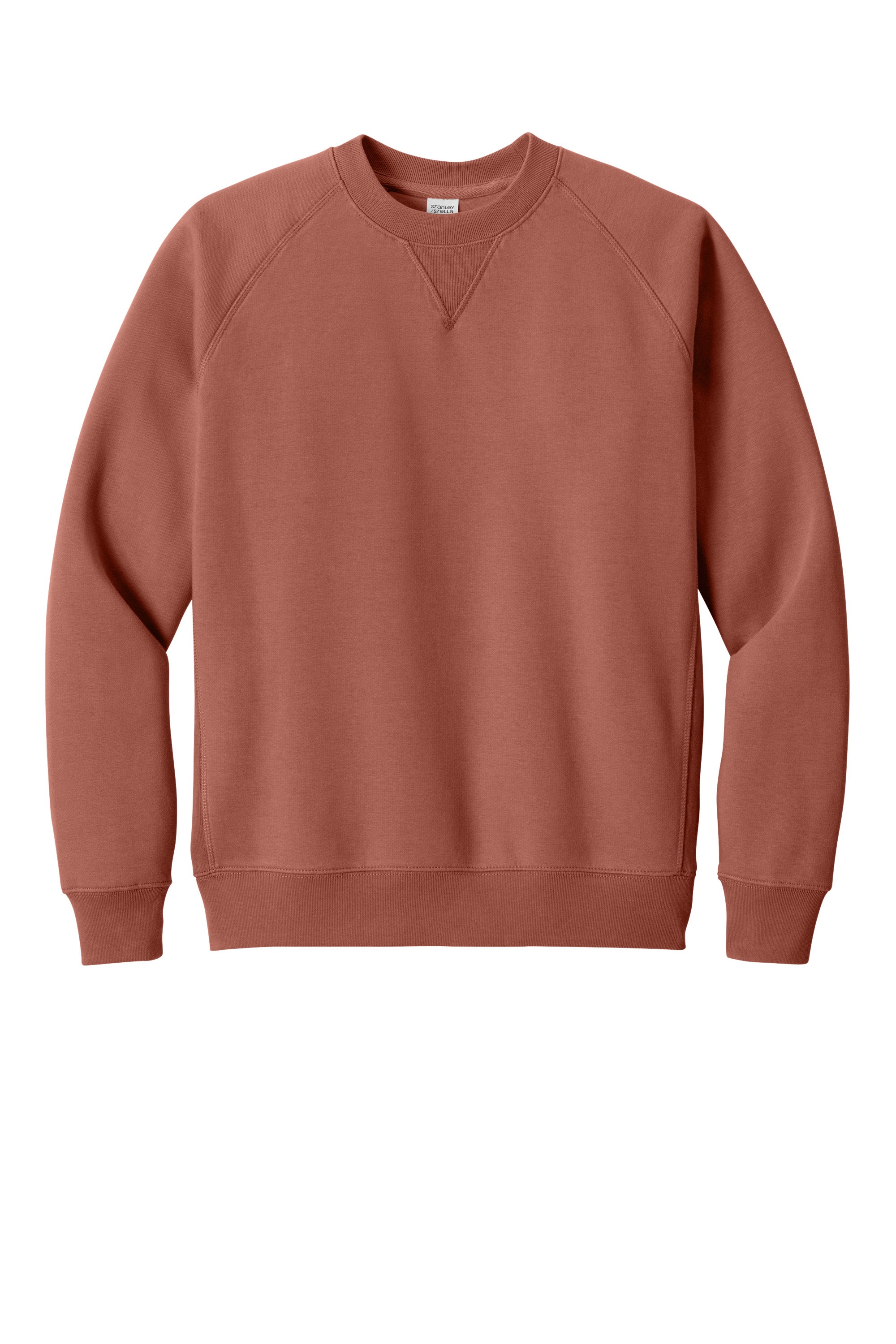 Stanley Stella SXU026 Mens Knoxer Crewneck Sweatshirt Heritage Brown Flat Front