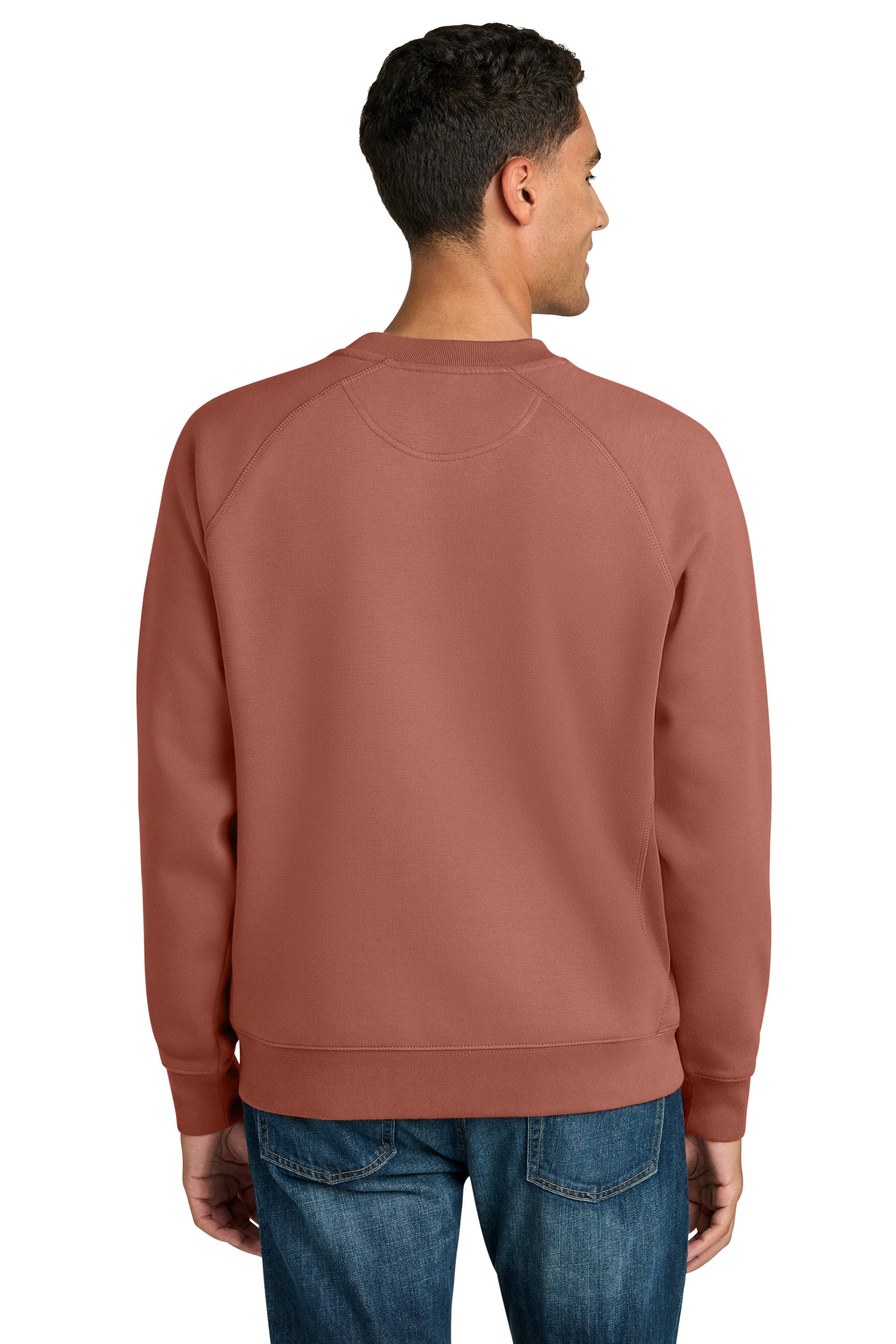 Stanley Stella SXU026 Mens Knoxer Crewneck Sweatshirt Heritage Brown Model Back