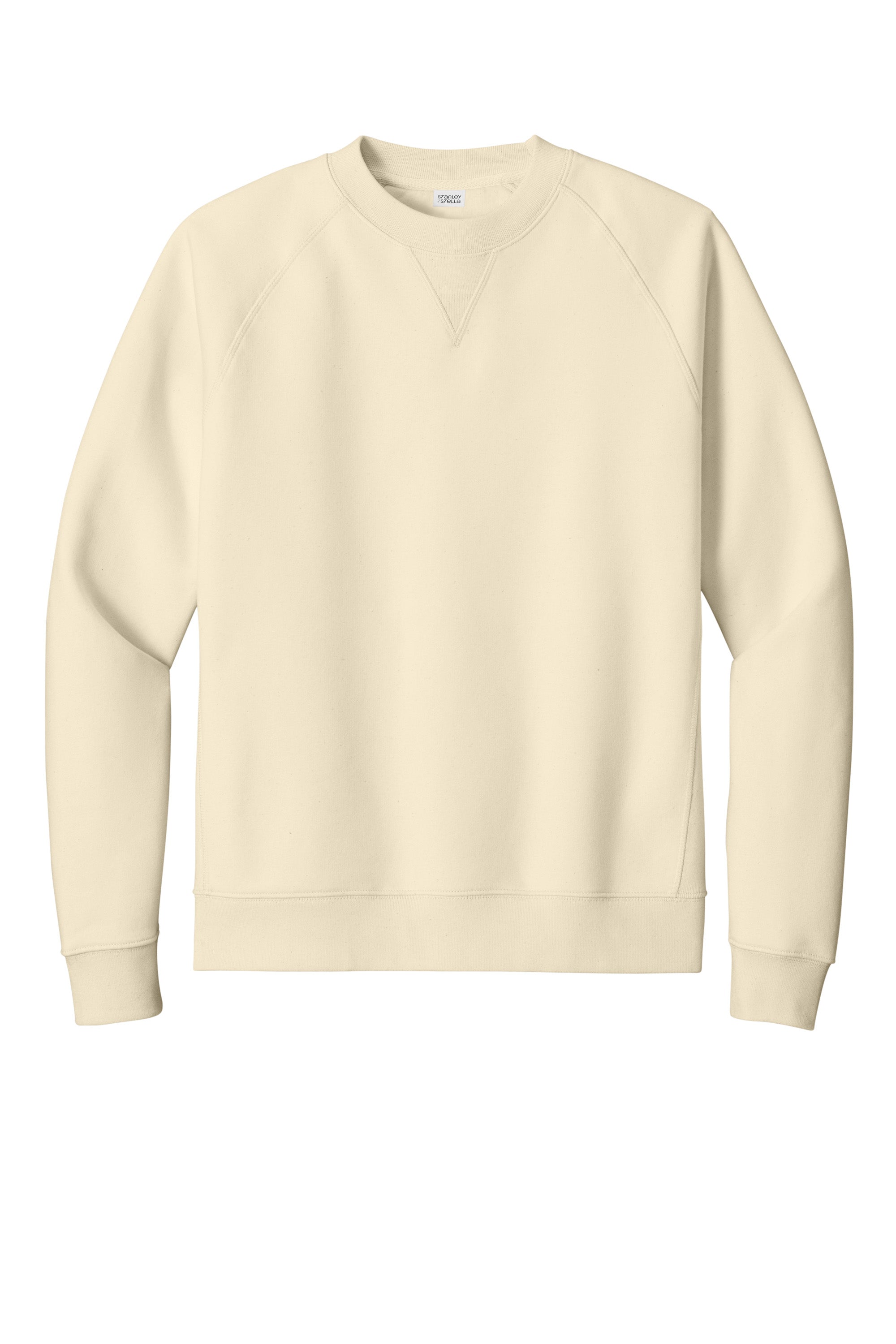 Stanley Stella SXU026 Mens Knoxer Crewneck Sweatshirt Natural Raw Flat Front