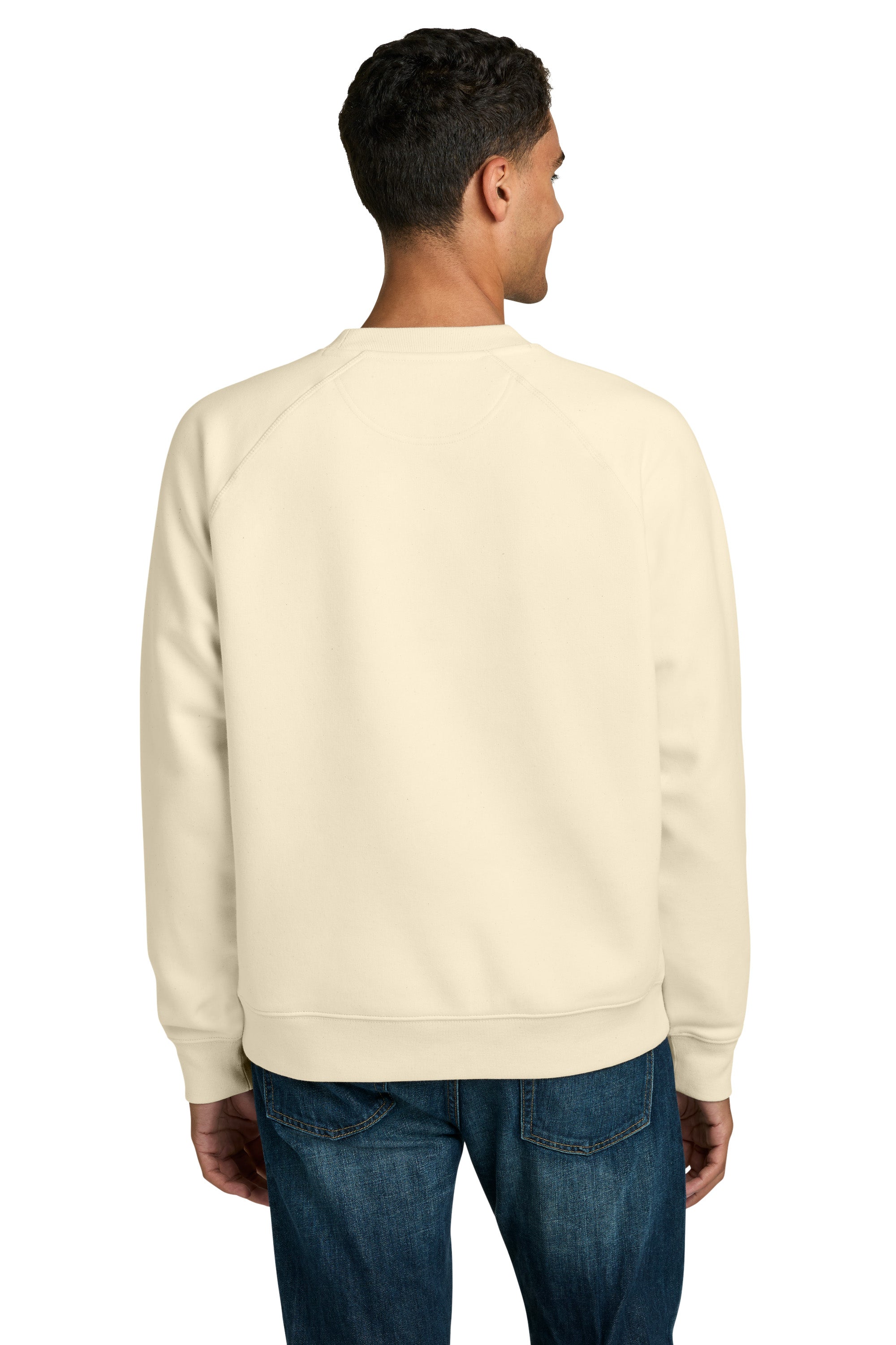 Stanley Stella SXU026 Mens Knoxer Crewneck Sweatshirt Natural Raw Model Back