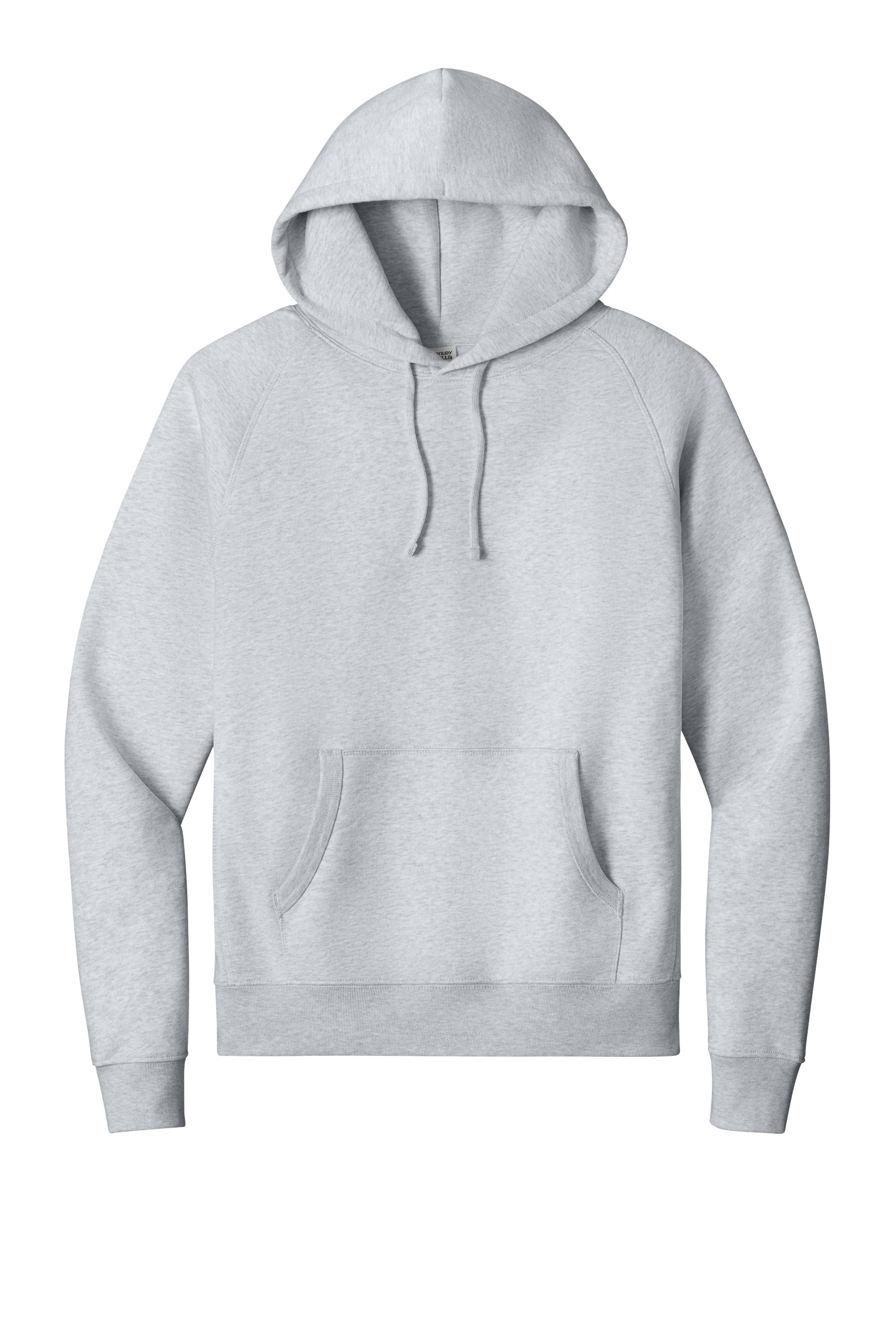 Stanley Stella SXU027 Mens Striker Hooded Sweatshirt Hoodie w/ Pouch Pocket Heather Cool Grey Flat Front