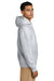 Stanley Stella SXU027 Mens Striker Hooded Sweatshirt Hoodie w/ Pouch Pocket Heather Cool Grey Model Side