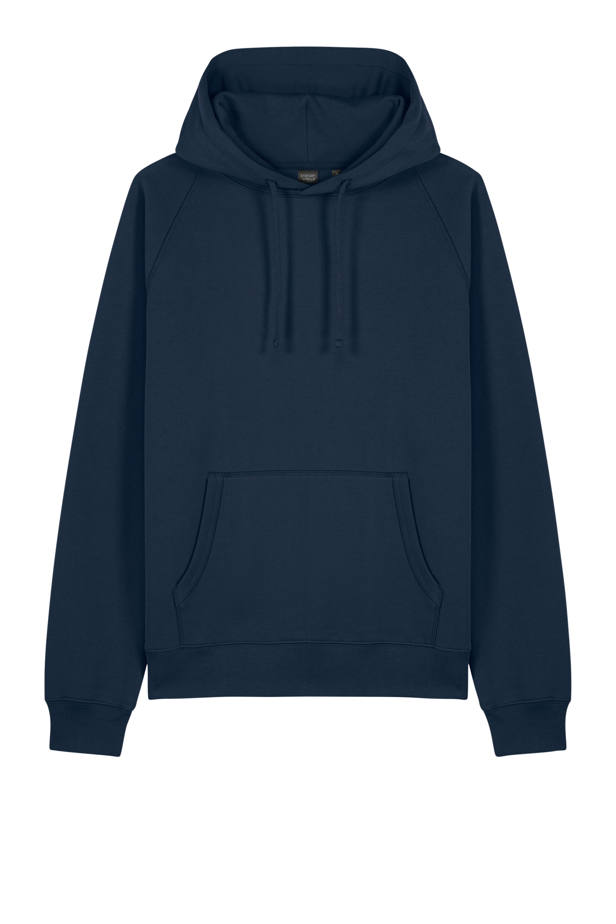 Stanley Stella SXU027 Mens Striker Hooded Sweatshirt Hoodie w/ Pouch Pocket French Navy Blue Flat Front