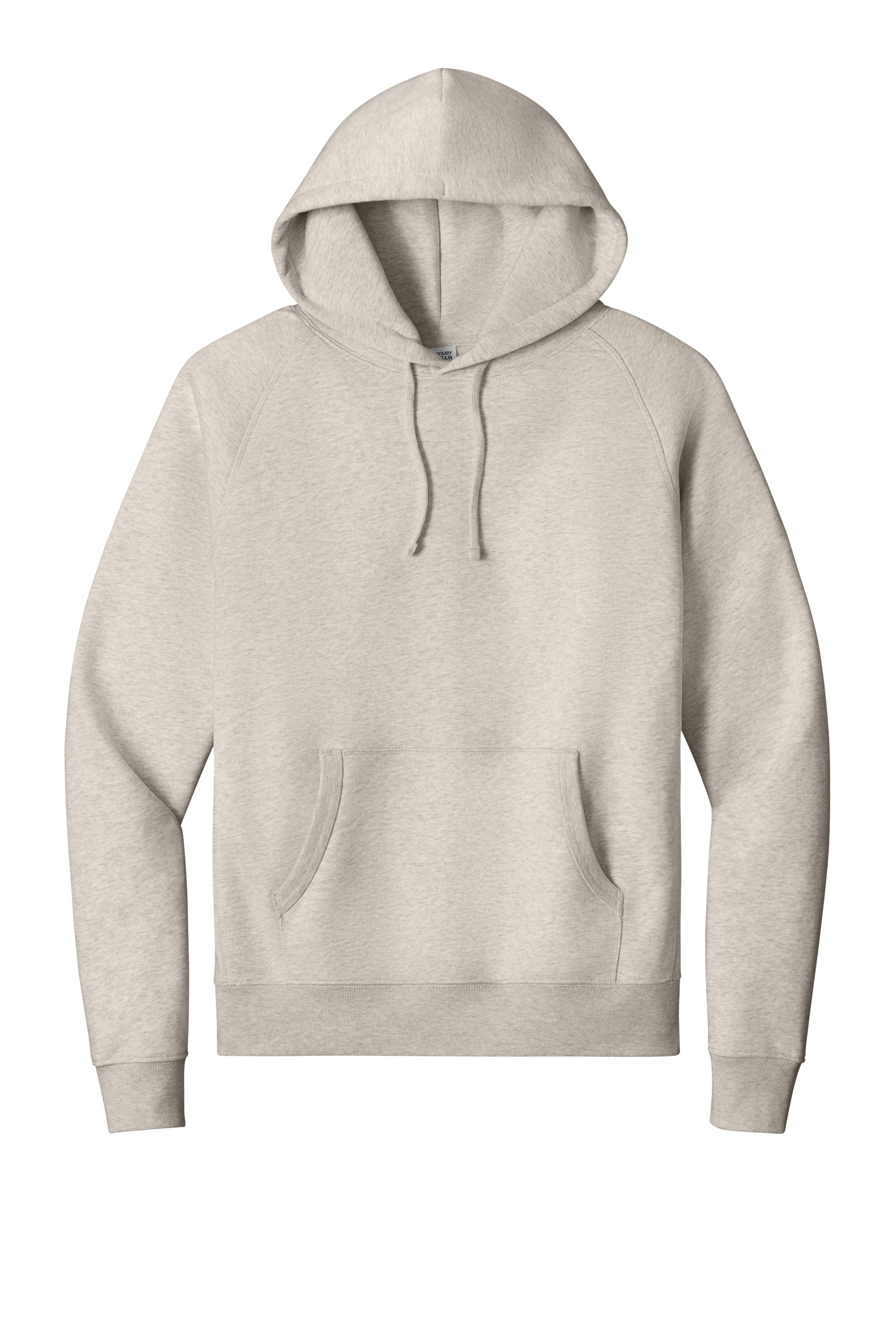 Stanley Stella SXU027 Mens Striker Hooded Sweatshirt Hoodie w/ Pouch Pocket Heather Haze Flat Front