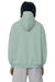 Stanley Stella SXU028 Mens Cooper Dry Hooded Sweatshirt Hoodie w/ Pouch Pocket Aloe Green Model Back