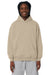 Stanley Stella SXU028 Mens Cooper Dry Hooded Sweatshirt Hoodie w/ Pouch Pocket Desert Dust Brown Model Front