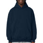Stanley Stella Mens Cooper Dry Hooded Sweatshirt Hoodie w/ Pouch Pocket - French Navy Blue