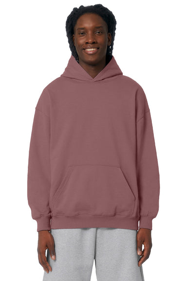 Stanley Stella SXU028 Mens Cooper Dry Hooded Sweatshirt Hoodie w/ Pouch Pocket Kaffa Coffee Model Front