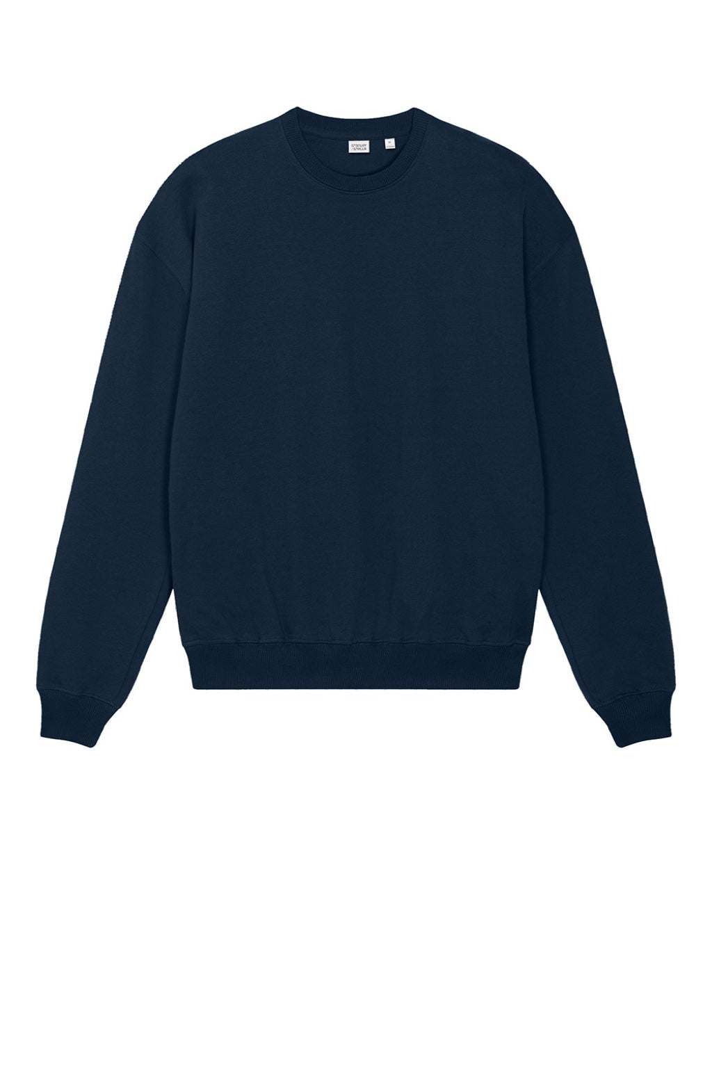 Stanley Stella SXU029 Mens Ledger Dry Crewneck Sweatshirt French Navy Blue Flat Front