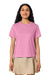 Stanley Stella SXW002 Womens Muser Short Sleeve Crewneck T-Shirt Bubble Pink Model Front