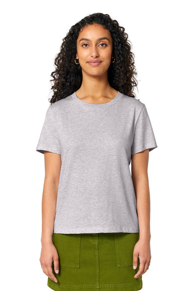 Stanley Stella SXW002 Womens Muser Short Sleeve Crewneck T-Shirt Heather Cool Grey Model Front