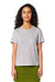 Stanley Stella SXW002 Womens Muser Short Sleeve Crewneck T-Shirt Heather Cool Grey Model Front