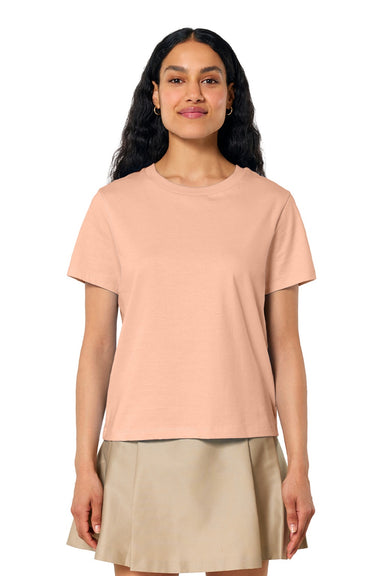 Stanley Stella SXW002 Womens Muser Short Sleeve Crewneck T-Shirt Fresh Peach Model Front