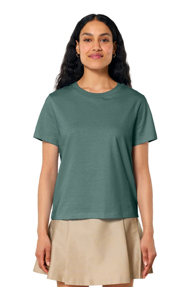 Stanley Stella SXW002 Womens Muser Short Sleeve Crewneck T-Shirt Green Bay Model Front