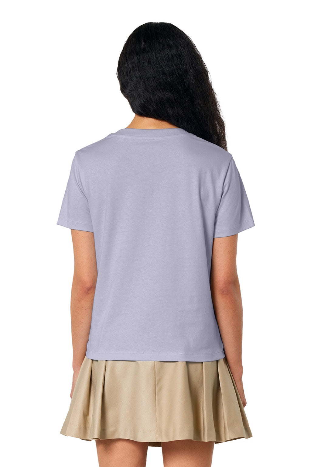 Stanley Stella SXW002 Womens Muser Short Sleeve Crewneck T-Shirt Lavender Purple Model Back