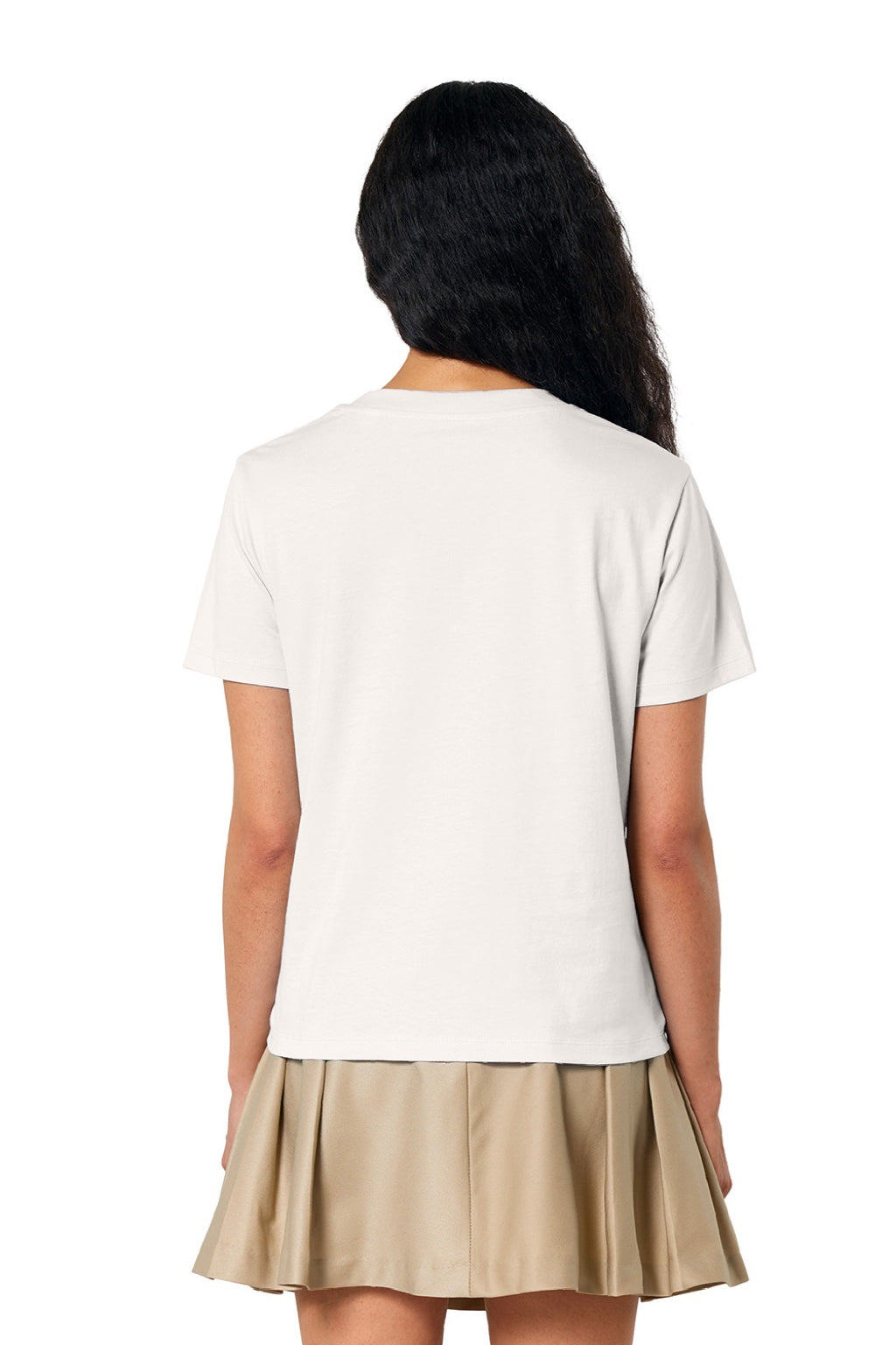 Stanley Stella SXW002 Womens Muser Short Sleeve Crewneck T-Shirt Off White Model Back
