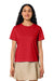 Stanley Stella SXW002 Womens Muser Short Sleeve Crewneck T-Shirt Red Model Front
