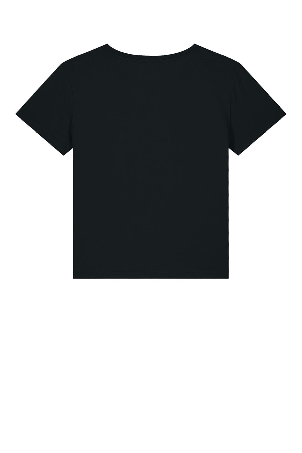 Stanley Stella SXW008 Womens Serena Short Sleeve Scoop Neck T-Shirt Black Flat Back