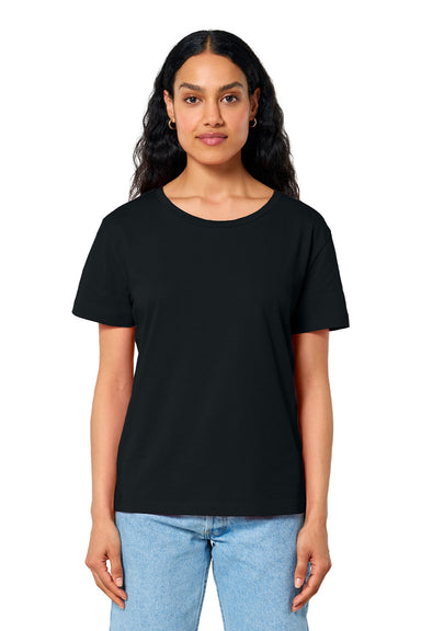 Stanley Stella SXW008 Womens Serena Short Sleeve Scoop Neck T-Shirt Black Model Front