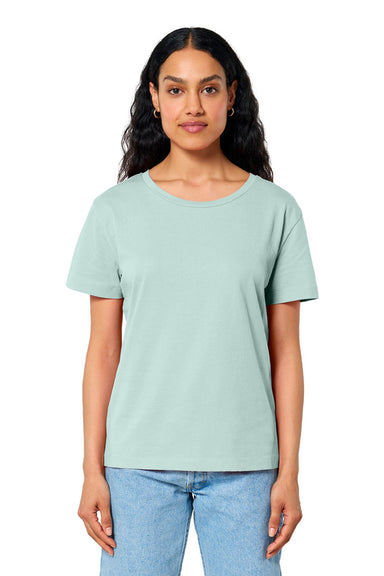 Stanley Stella SXW008 Womens Serena Short Sleeve Scoop Neck T-Shirt Caribbean Blue Model Front