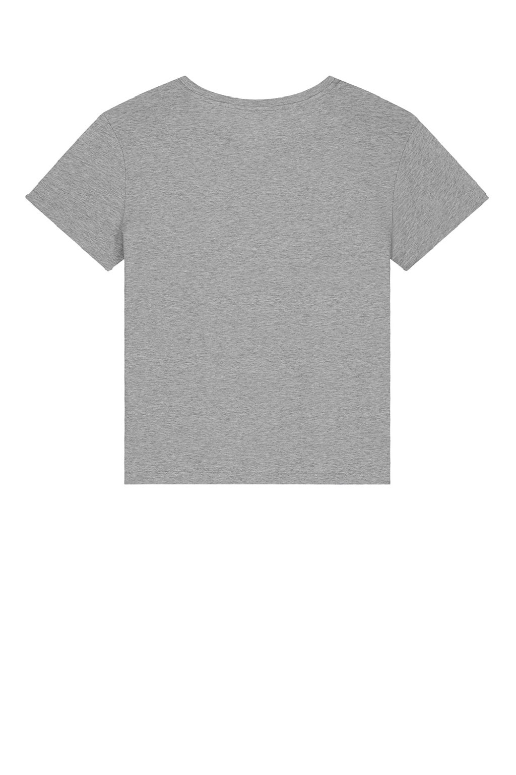 Stanley Stella SXW008 Womens Serena Short Sleeve Scoop Neck T-Shirt Heather Grey Flat Back