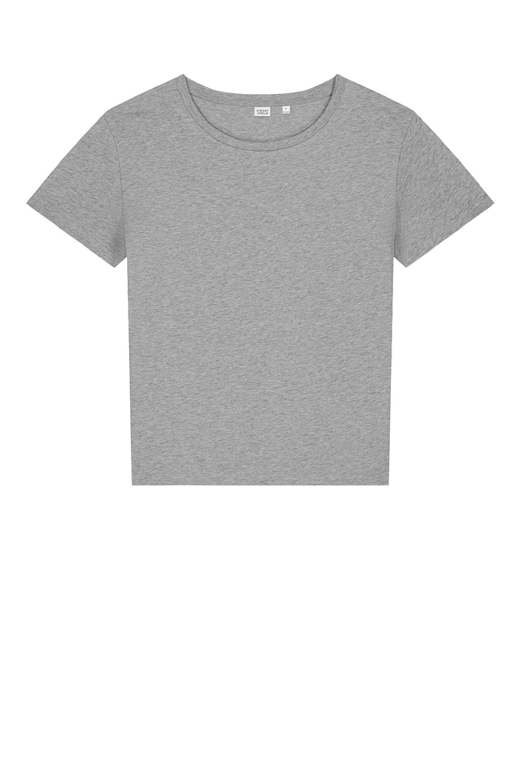 Stanley Stella SXW008 Womens Serena Short Sleeve Scoop Neck T-Shirt Heather Grey Flat Front