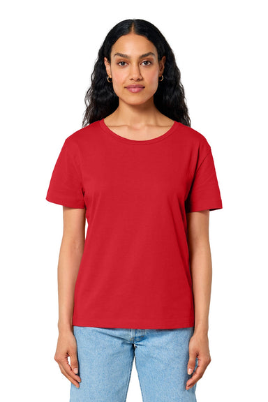 Stanley Stella SXW008 Womens Serena Short Sleeve Scoop Neck T-Shirt Red Model Front