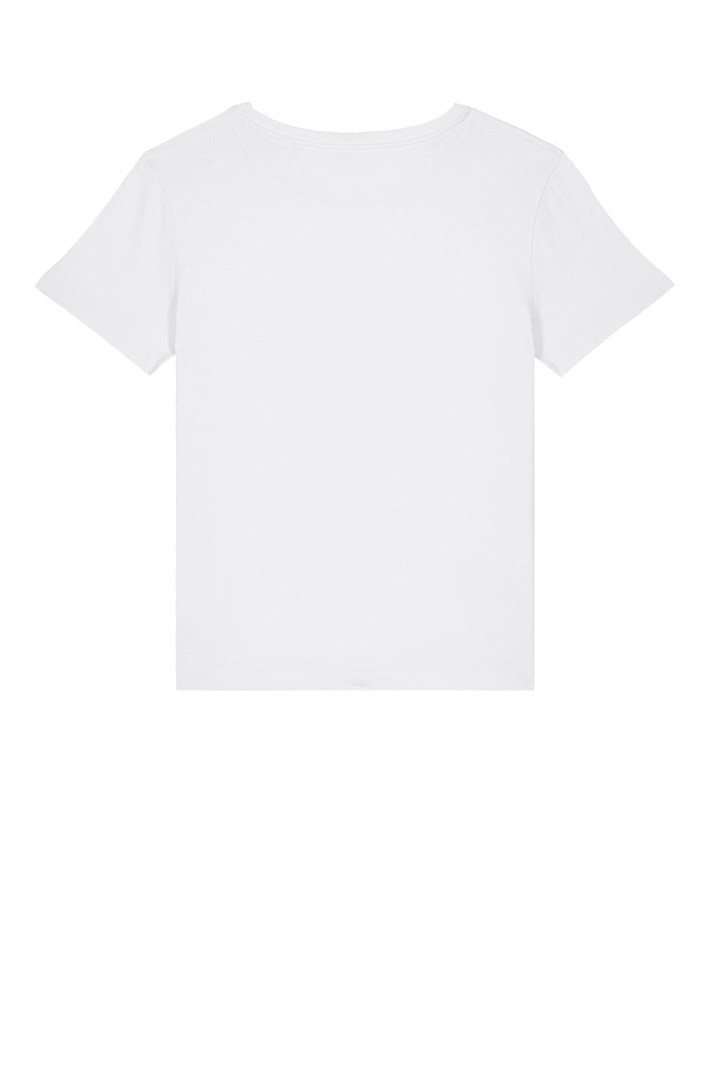 Stanley Stella SXW008 Womens Serena Short Sleeve Scoop Neck T-Shirt White Flat Back